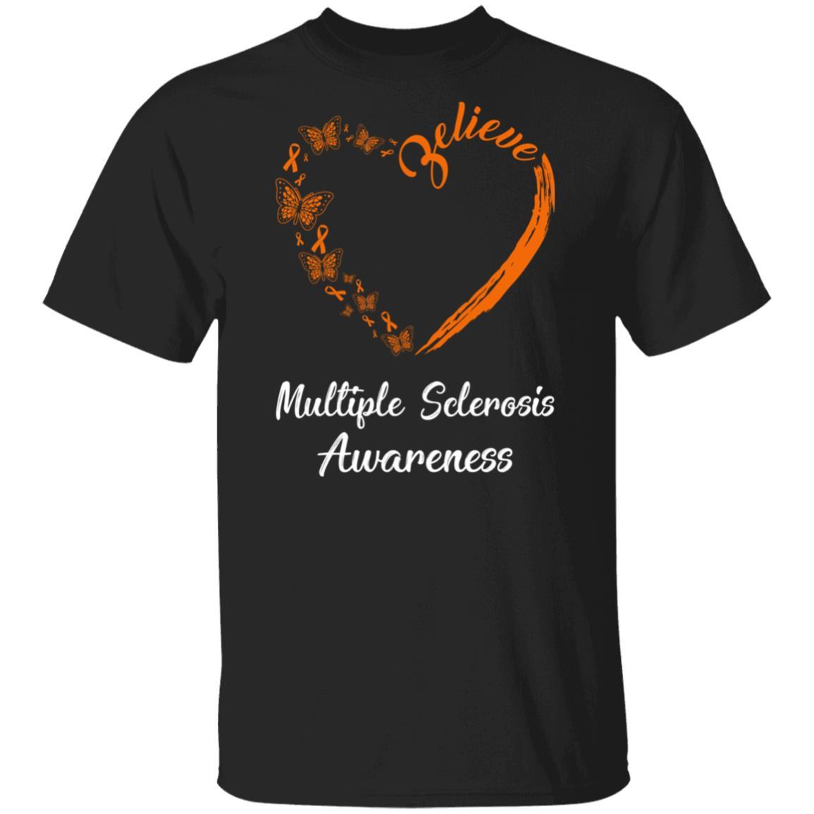 Butterfly Believe Multiple Sclerosis Awareness Ribbon Gifts