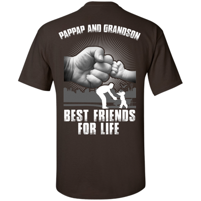 Pappap And Grandson Best Friends For Life-T-Shirt & Hoodie-Classic T-Shirt-Dark Chocolate