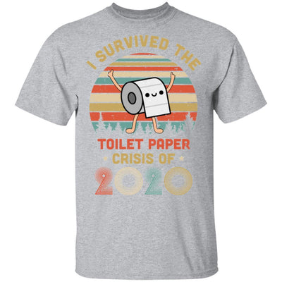 I Survived The Toilet Paper Crisis Of 2020 Vintage-T-Shirt & Hoodie-Classic T-Shirt-Sport Grey