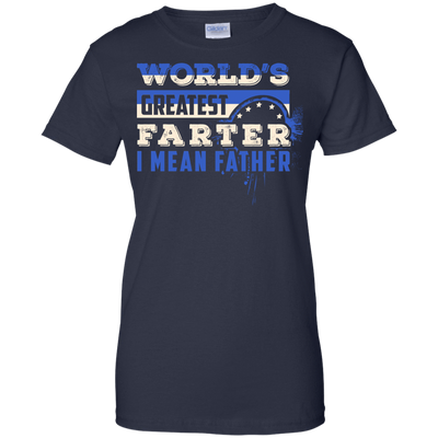 World's Greatest Farter I Mean Father-T-Shirt & Hoodie-Women's T-Shirt-Navy
