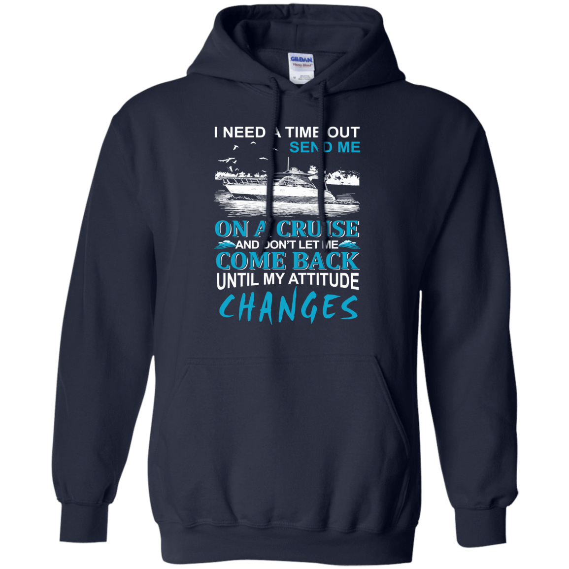 Send Me On A Cruise-T-Shirt & Hoodie-Pullover Hoodie-Navy