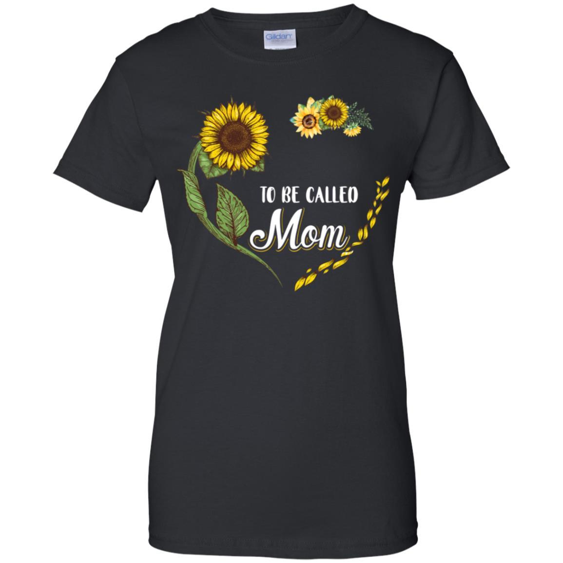 Blessed To Be Called Mom Sunflower Mothers Day Gift-T-Shirt & Tank Top-Women's T-Shirt-Black