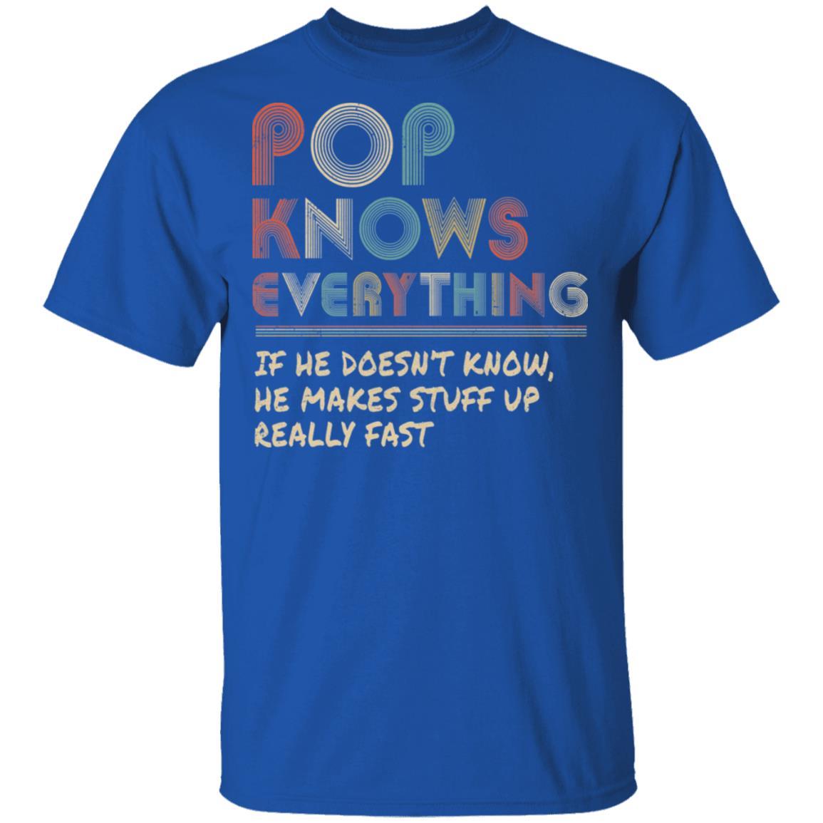 Pop Know Everything Vintage Pop Father's Day Gift-T-Shirt & Hoodie-Classic T-Shirt-Royal