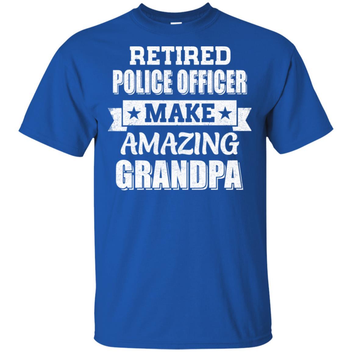 Funny Retired Police Officer Make Amazing Grandpa Gifts-T-Shirt & Hoodie-Classic T-Shirt-Royal
