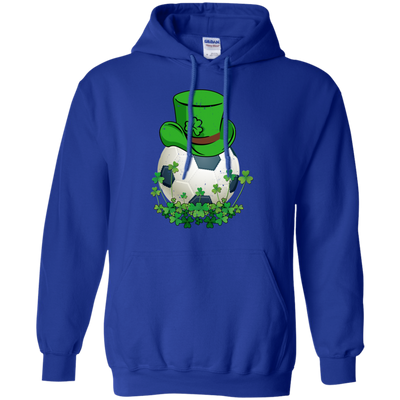 Shamrock Soccer Leprechaun St Patricks Day-T-Shirt & Hoodie-Pullover Hoodie-Royal