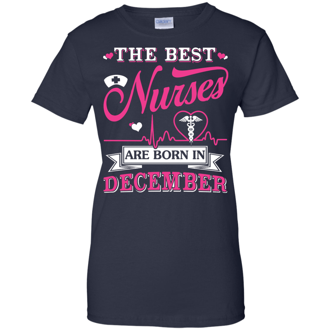 The Best Nurses Are Born In December-T-Shirt & Hoodie-Women's T-Shirt-Navy