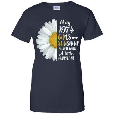 May Girls 1974 47th Birthday Gifts-T-Shirt & Tank Top-Women's T-Shirt-Navy