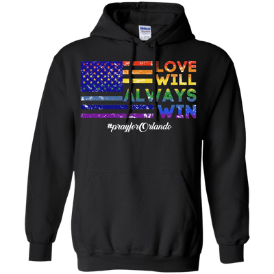 Love Will Alway Win-T-Shirt & Hoodie-Pullover Hoodie-Black