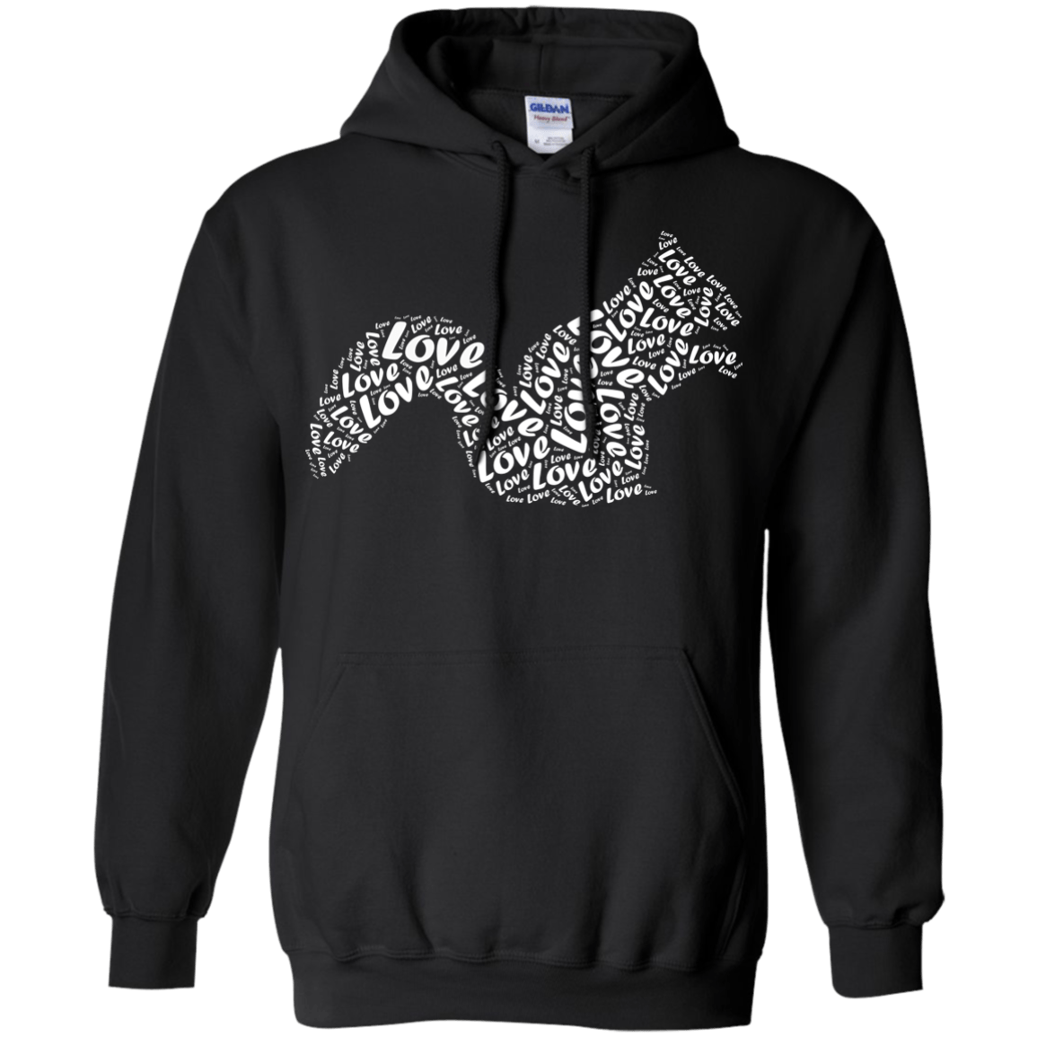 I Love Squirrel-T-Shirt & Hoodie-Pullover Hoodie-Black