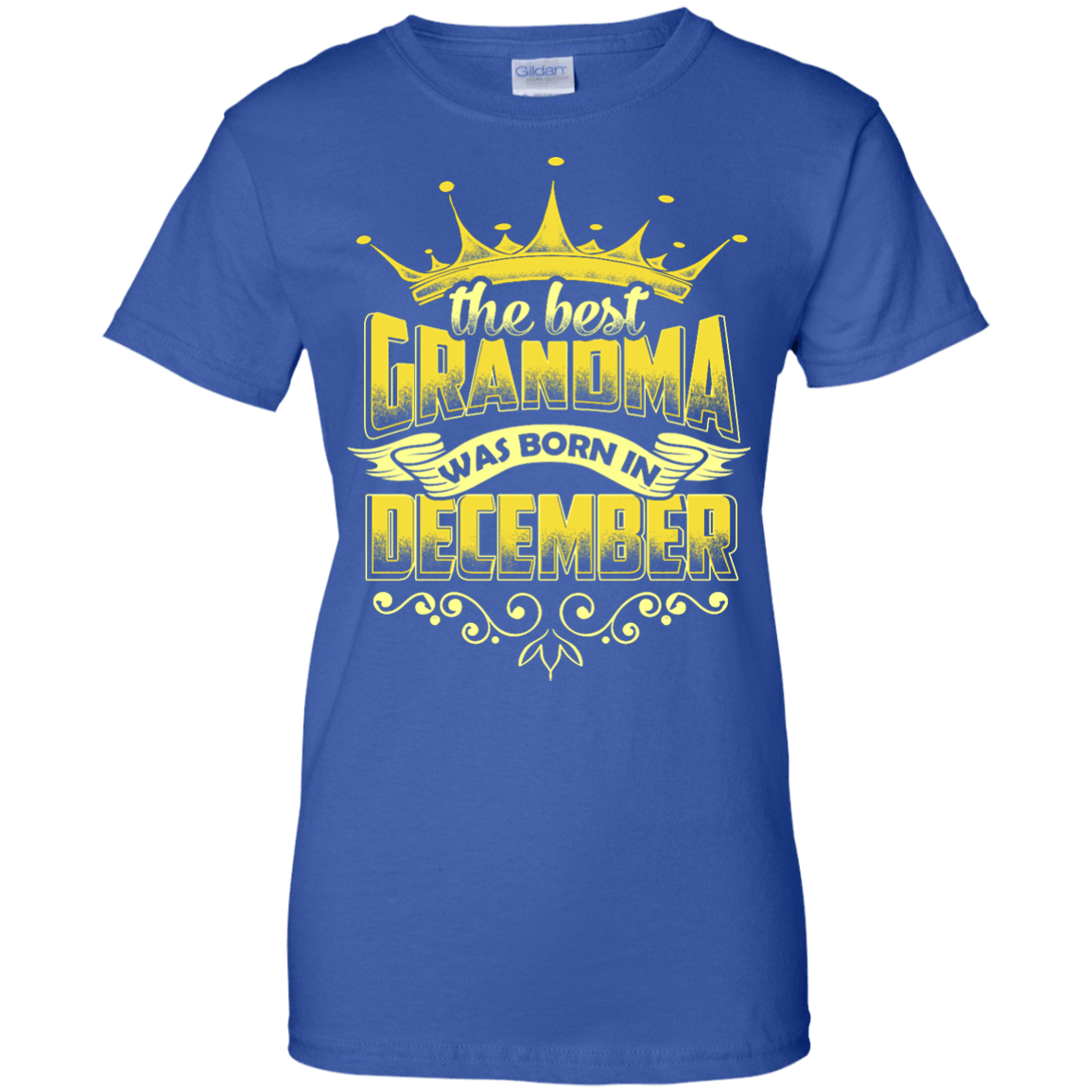 The Best Grandma Was Born In December-T-Shirt & Hoodie-Women's T-Shirt-Royal