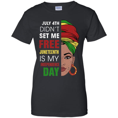 Juneteenth Is My Independence Day Not July 4Th-T-Shirt & Tank Top-Women's T-Shirt-Black