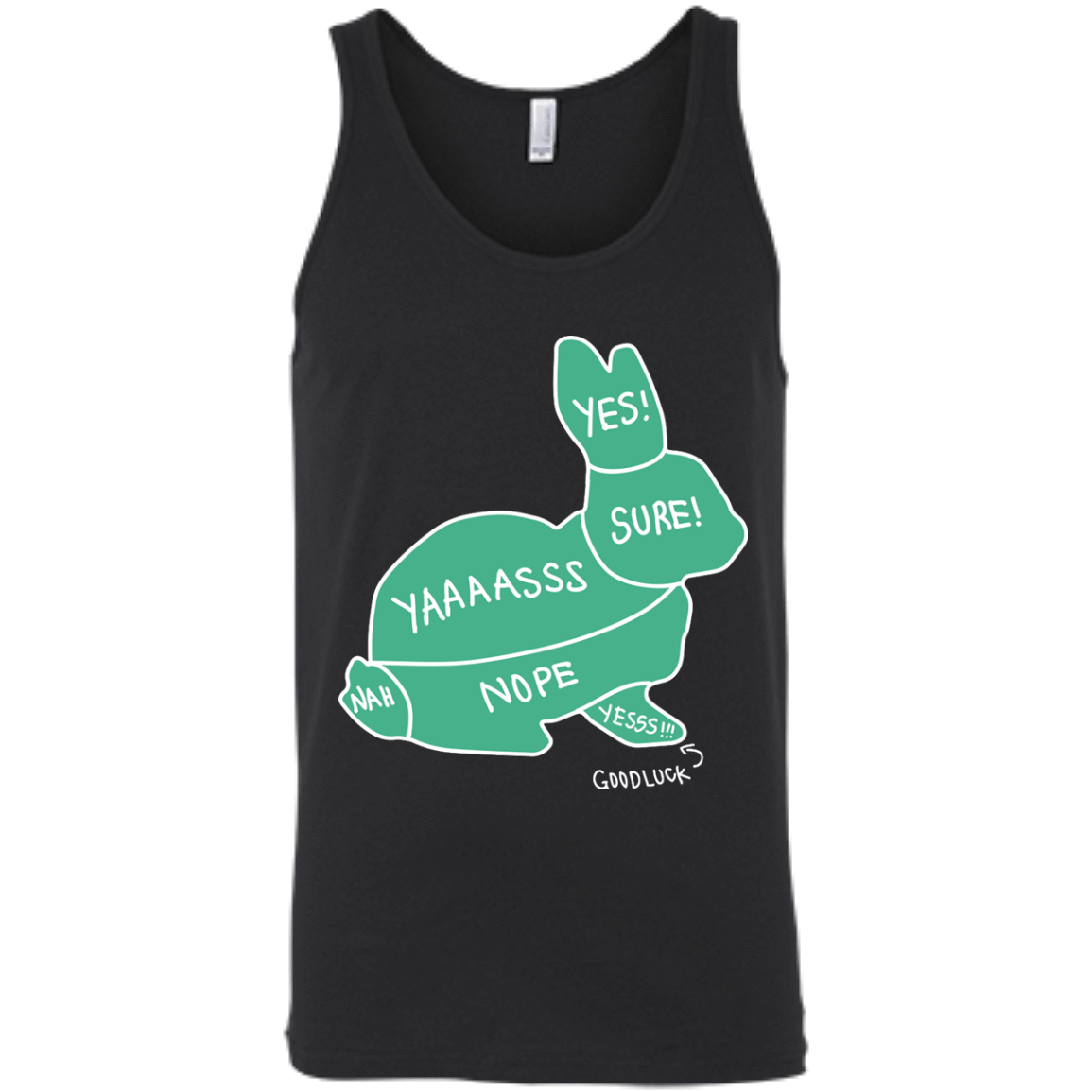 Proper way to pet a Rabbit lover-T-Shirt & Hoodie-Unisex Tank-Black