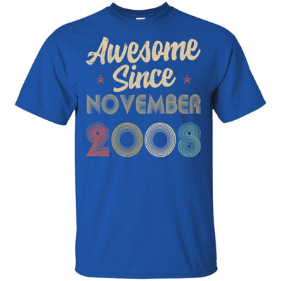 Awesome Since November 2008 Vintage 13th Birthday Gifts-T-Shirt & Hoodie-Classic T-Shirt-Royal