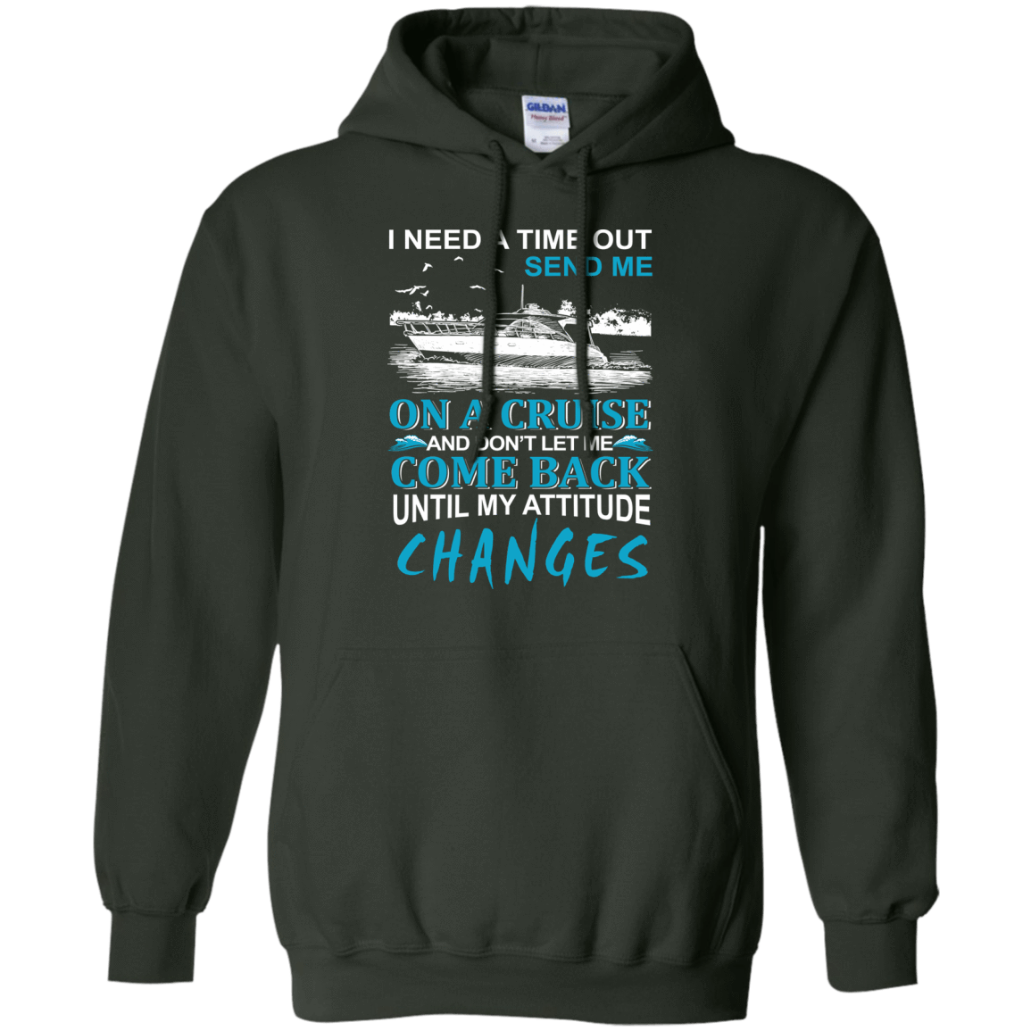 Send Me On A Cruise-T-Shirt & Hoodie-Pullover Hoodie-Forest Green