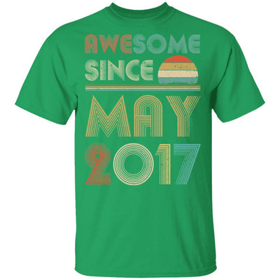 Awesome Since May 2017 Vintage 4th Birthday Gifts Youth-Youth Shirt-Youth T-Shirt-Irish Green