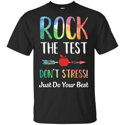 Rock The Test Funny School Professor Teacher Joke-T-Shirt & Hoodie-Classic T-Shirt-Black