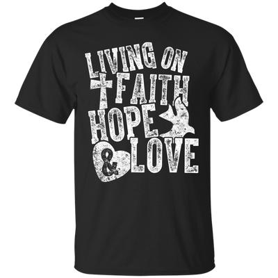 Living on Faith Hope and Love-T-Shirt & Hoodie-Classic T-Shirt-Black
