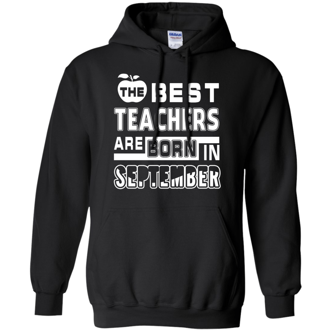 The Best Teachers Are Born In September-T-Shirt & Hoodie-Pullover Hoodie-Black
