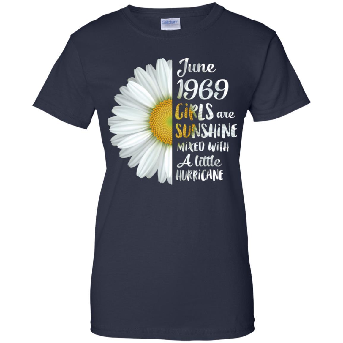 June Girls 1969 52th Birthday Gifts-T-Shirt & Tank Top-Women's T-Shirt-Navy