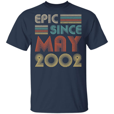 Epic Since May 2002 Vintage 19th Birthday Gifts-T-Shirt & Hoodie-Classic T-Shirt-Navy