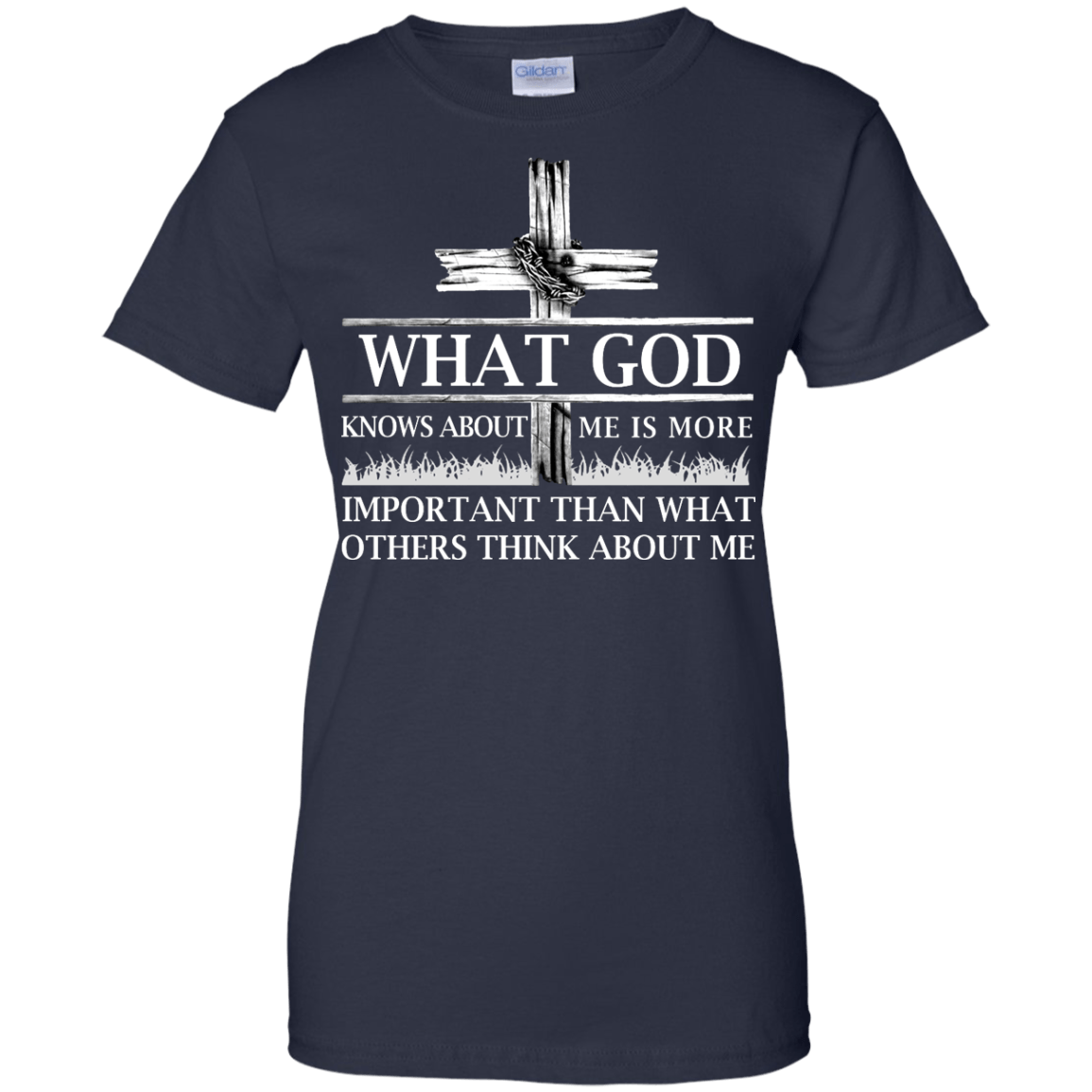 What God Knows About Me Is More Important-T-Shirt & Hoodie-Women's T-Shirt-Navy
