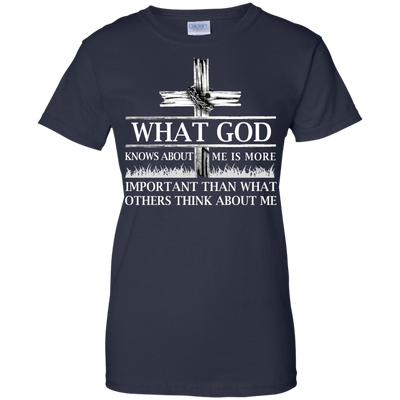 What God Knows About Me Is More Important-T-Shirt & Hoodie-Women's T-Shirt-Navy