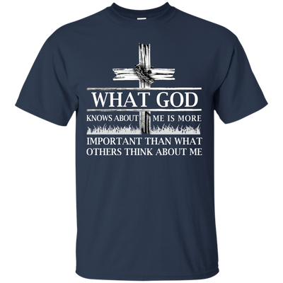 What God Knows About Me Is More Important-T-Shirt & Hoodie-Classic T-Shirt-Navy