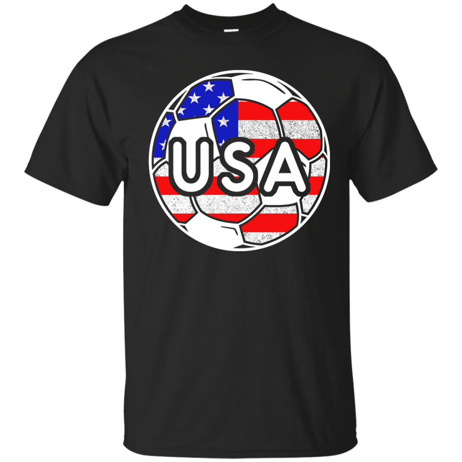USA Soccer With America Jersey Color National Team-T-Shirt & Hoodie-Classic T-Shirt-Black