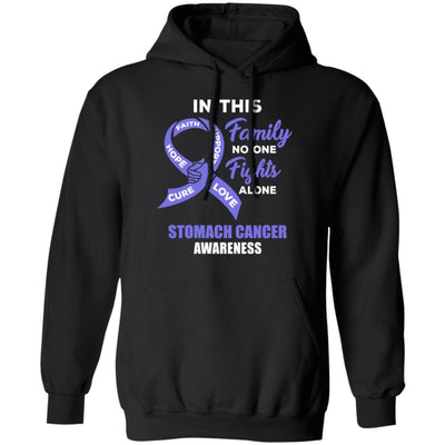 In This School No One Fights Stomach Cancer Awareness Alone-T-Shirt & Hoodie-Pullover Hoodie-Black