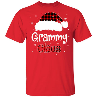 Santa Grammy Claus Red Plaid Family Pajamas Christmas Gift-T-Shirt & Sweatshirt-Classic T-Shirt-Red