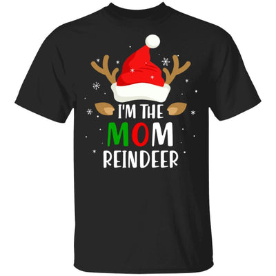 I'm The Mom Reindeer Matching Family Christmas-T-Shirt & Sweatshirt-Classic T-Shirt-Black