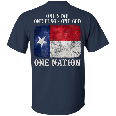 One Star One Flag One God One Nation-T-Shirt & Hoodie-Classic T-Shirt-Navy