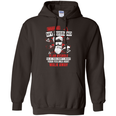 My Husband Is An A**hole-T-Shirt & Hoodie-Pullover Hoodie-Dark Chocolate