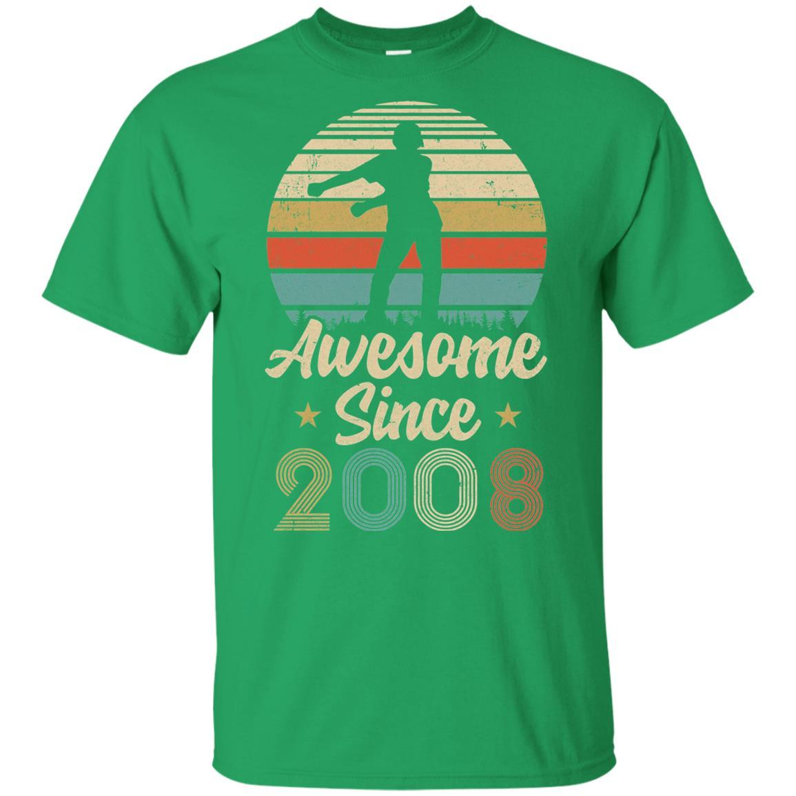 Vintage Flossing Awesome Since 2008 13th Birthday Gift Youth-Youth Shirt-Youth T-Shirt-Irish Green