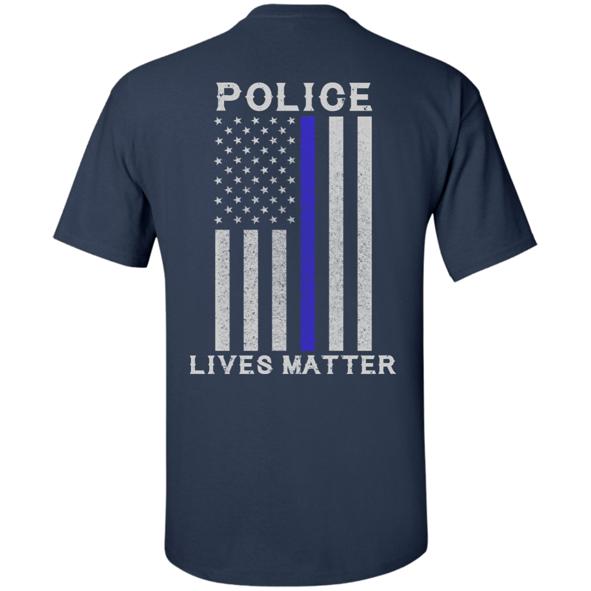 Police Lives Matter Thin Blue Line-T-Shirt & Hoodie-Classic T-Shirt-Navy