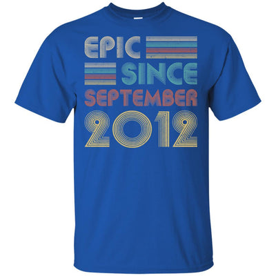 Epic Since September 2012 9th Birthday Gift 9 Yrs Old-T-Shirt & Hoodie-Classic T-Shirt-Royal