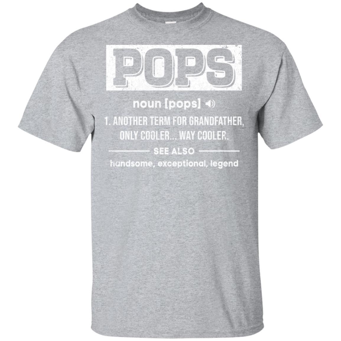 Pops Gifts Grandpa Definition Fathers Day-T-Shirt & Hoodie-Classic T-Shirt-Sport Grey