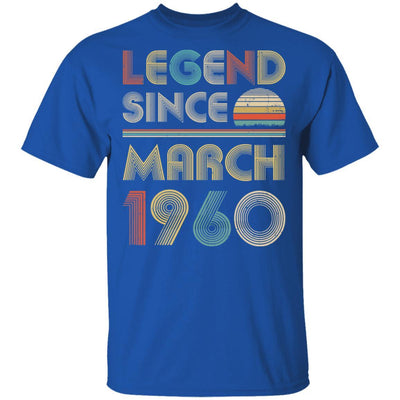 Legend Since March 1960 Vintage 61th Birthday Gifts-T-Shirt & Hoodie-Classic T-Shirt-Royal