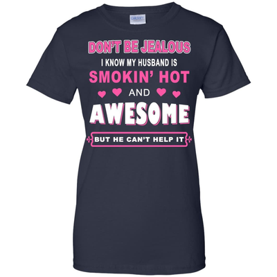 Don't Be Jealous - HUSBAND AWESOME-T-Shirt & Hoodie-Women's T-Shirt-Navy
