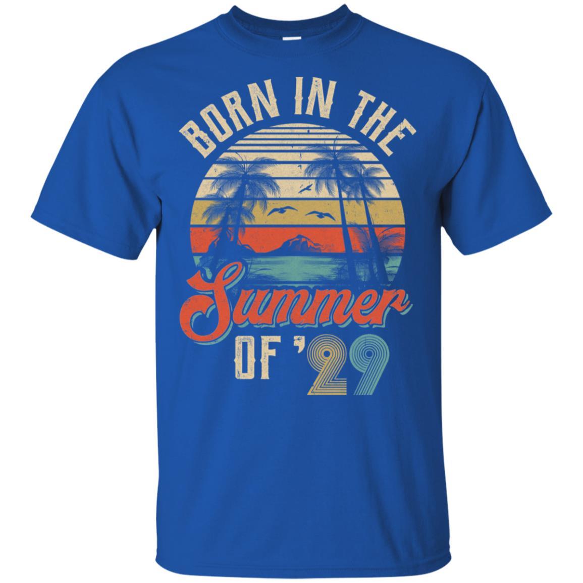 Classic Vintage 1929 92th Birthday Gift Summer Of 29-T-Shirt & Hoodie-Classic T-Shirt-Royal
