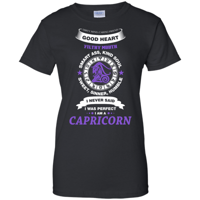 I Never Said I Was Perfect I Am A CAPRICORN-T-Shirt & Hoodie-Women's T-Shirt-Black