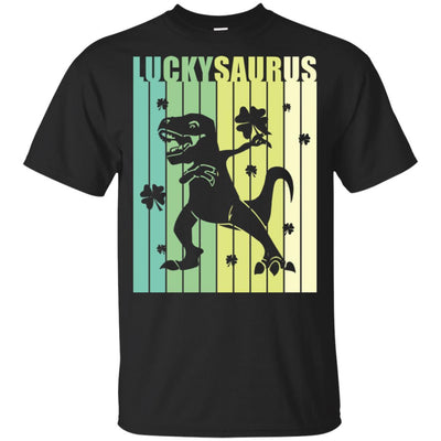 Happy St Pat Rex Day Dinosaur T-Rex Kids Patricks Day Youth-Youth Shirt-Youth T-Shirt-Black