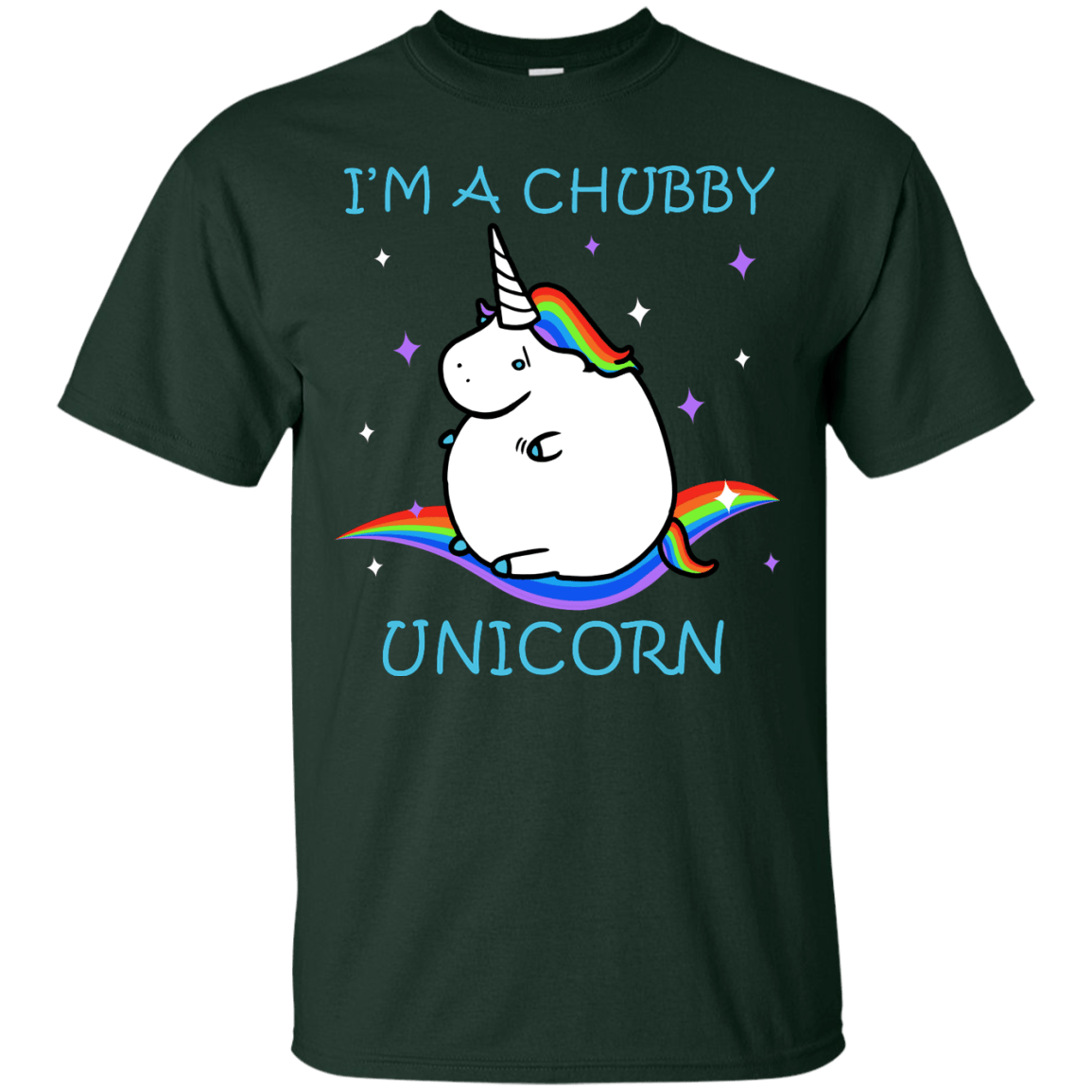 I'm A Chubby Unicorn-T-Shirt & Hoodie-Classic T-Shirt-Forest Green