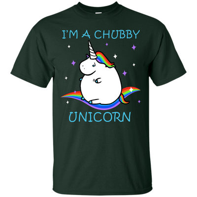 I'm A Chubby Unicorn-T-Shirt & Hoodie-Classic T-Shirt-Forest Green