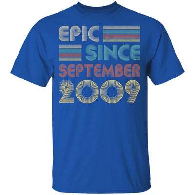 Epic Since September 2009 Vintage 12th Birthday Gifts Youth-Youth Shirt-Youth T-Shirt-Royal