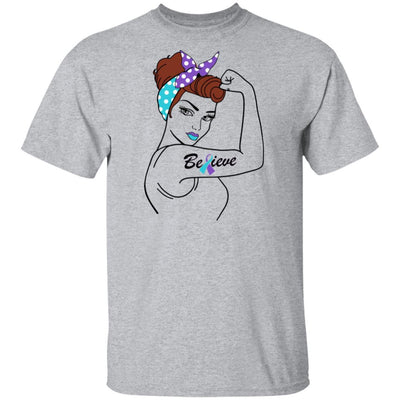 Support Suicide Prevention Awareness Warrior Believe-T-Shirt & Hoodie-Classic T-Shirt-Sport Grey