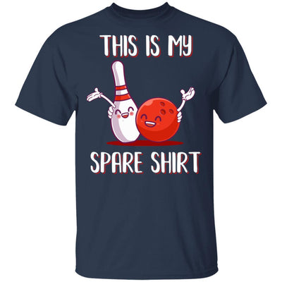 Funny Bowling For Men Women Boys Girls This Is My Spare-T-Shirt & Hoodie-Classic T-Shirt-Navy