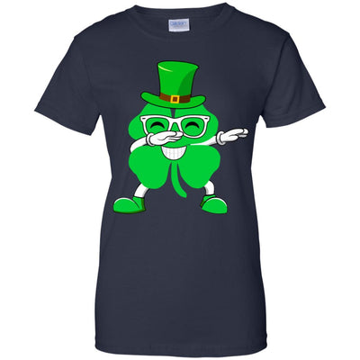 Shamrock Dabbing Happy St Patricks Day Shenanigator-T-Shirt & Hoodie-Women's T-Shirt-Navy