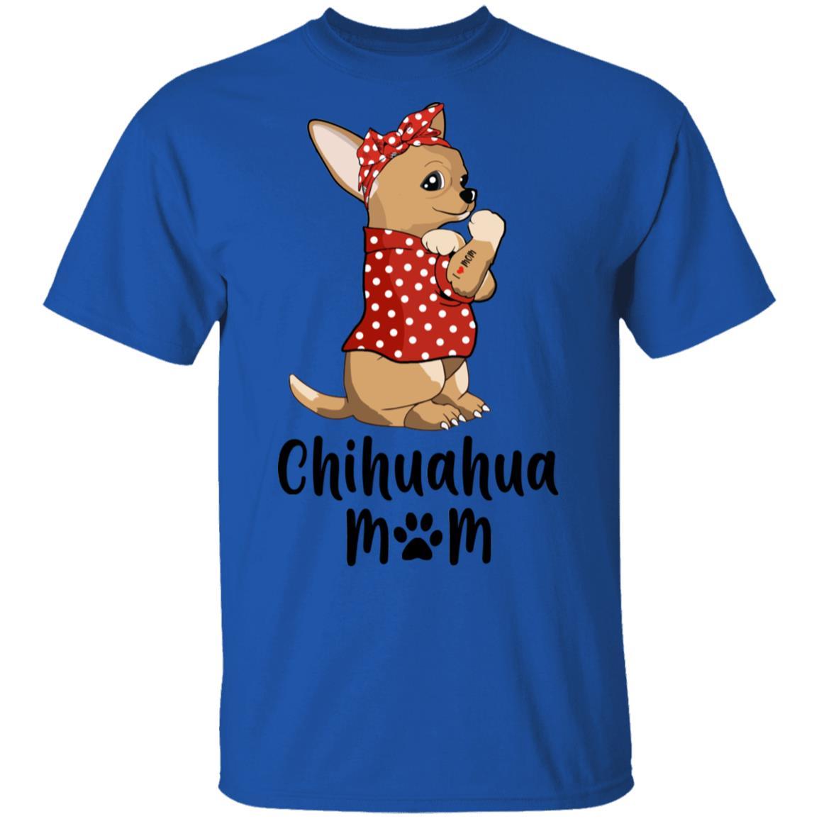 I Love Mom Chihuahua Mom Dog Lover Gifts-T-Shirt & Tank Top-Classic T-Shirt-Royal