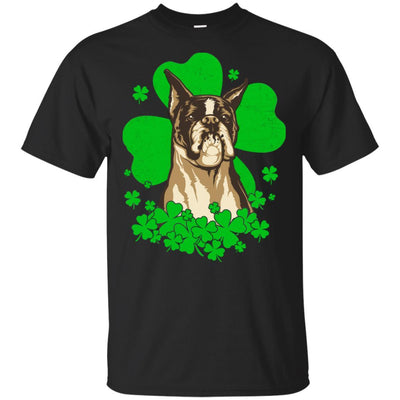 Boxer St. Patrick's Day Clovers-T-Shirt & Hoodie-Classic T-Shirt-Black
